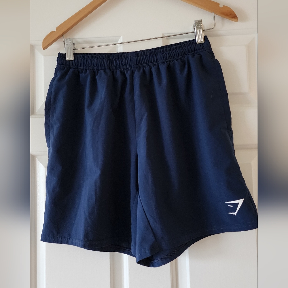 Men's Navy Blue Gymshark Shorts